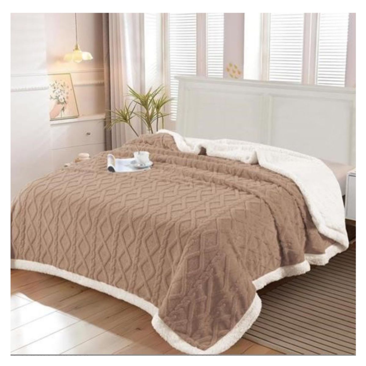 GENERICO - Frazada Polar Chiporro King Texturizada 230x210cm