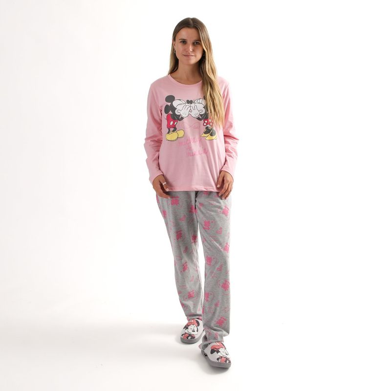 DISNEY - Pijama Mujer Minnie Secreto Rosado Disney