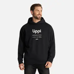 LIPPI - Polerón Hombre Insigne Hoody Sweatshirt Front Print Negro
