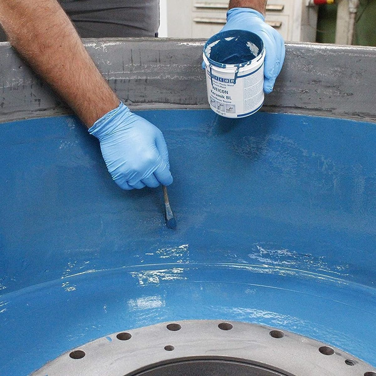 WEICON - Recubrimiento Epoxi Antidesgaste 2 Kg Ceramico Bl Certificado