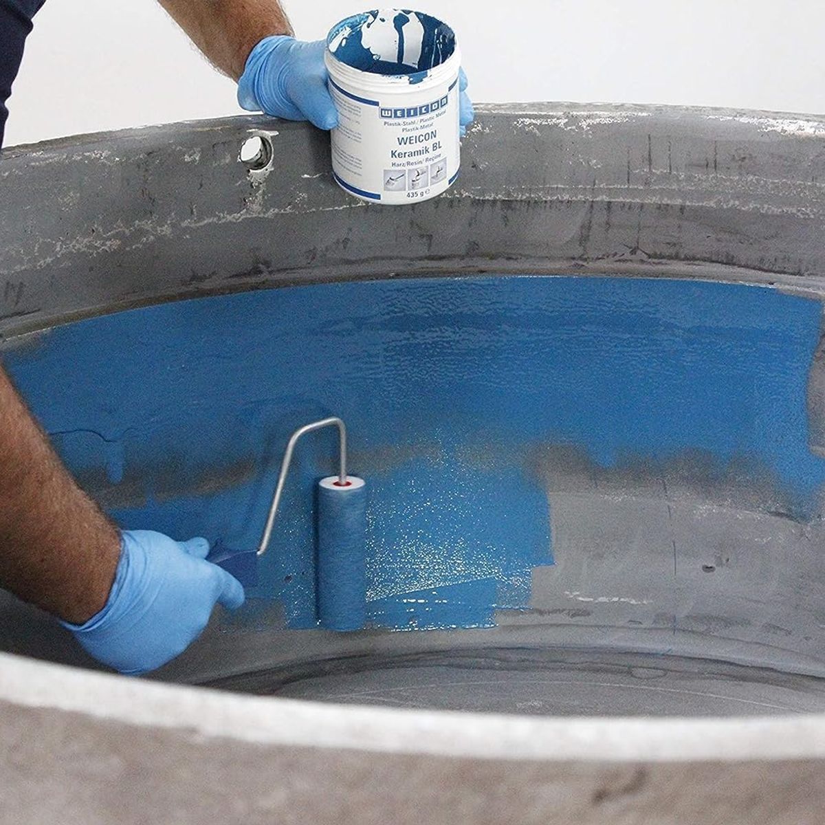 WEICON - Recubrimiento Epoxi Antidesgaste 2 Kg Ceramico Bl Certificado