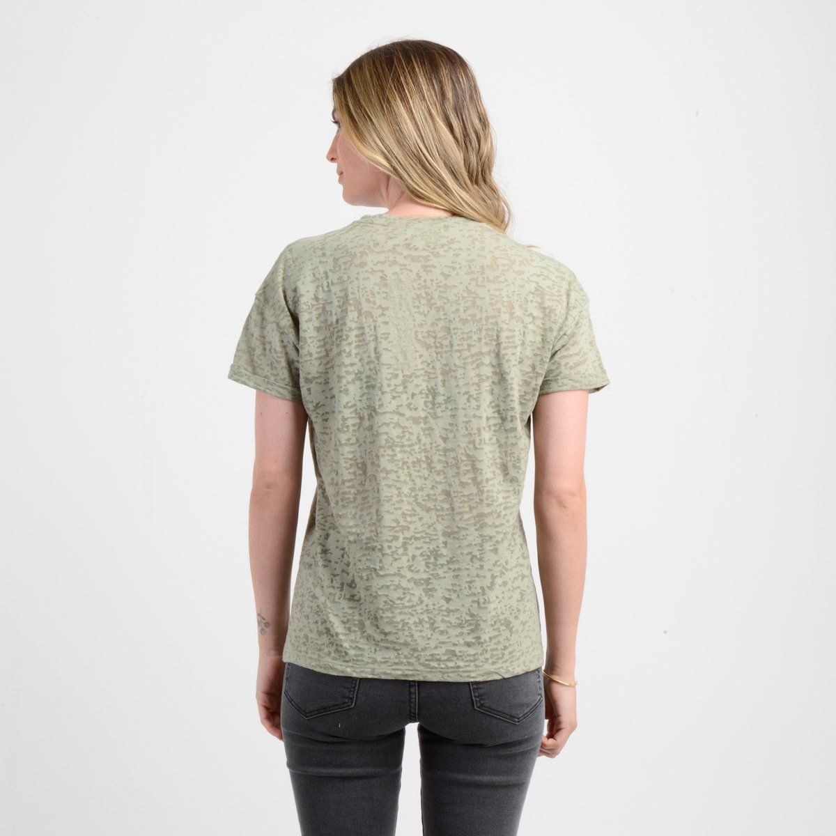 O'NEILL - POLERA MANGA CORTA DITSY  VERDE CLARO