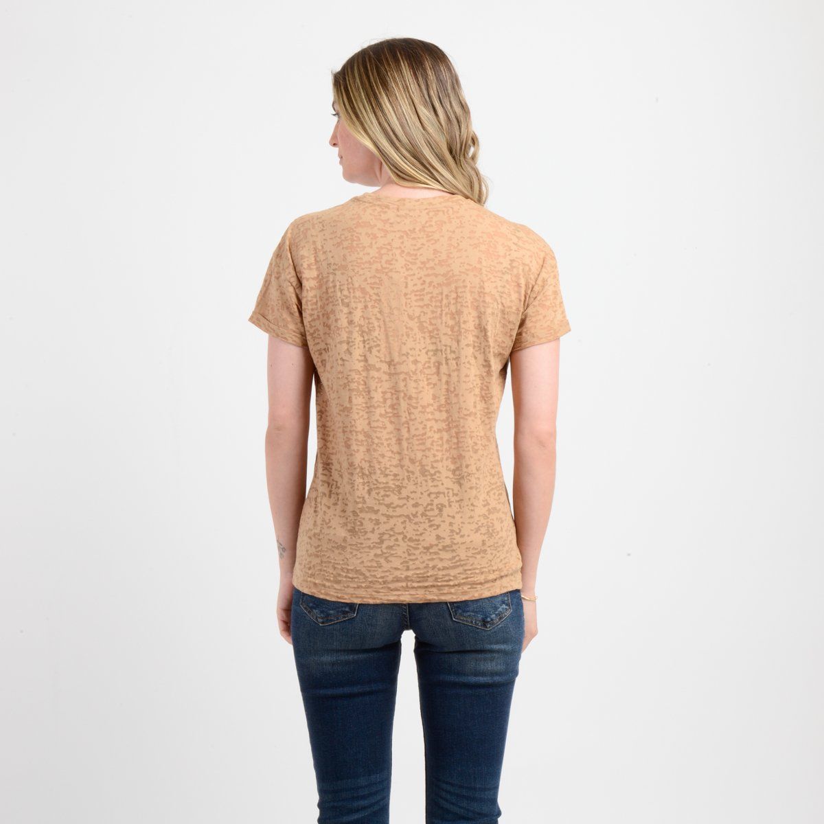 O'NEILL - POLERA MANGA CORTA DITSY  CAFÉ CLARO