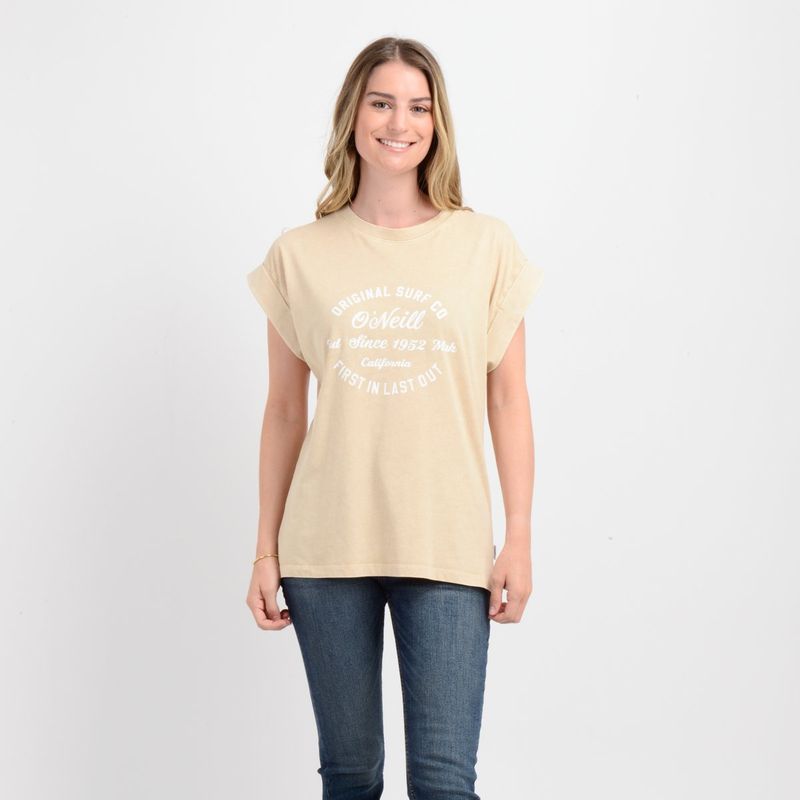 O'NEILL - POLERA MANGA CORTA ORIGINAL SURF  BEIGE