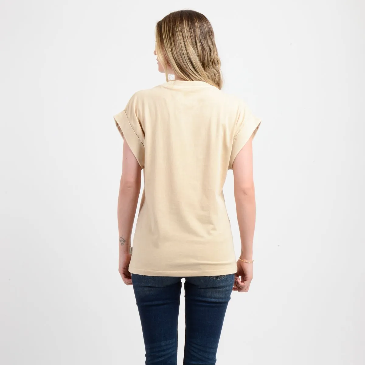 O'NEILL - POLERA MANGA CORTA O'RIGINALS SURF  BEIGE