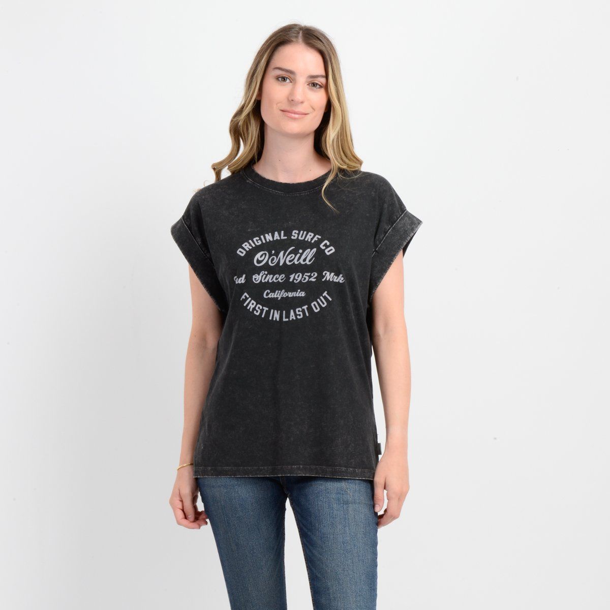 O'NEILL - POLERA MANGA CORTA O'RIGINALS SURF  NEGRO