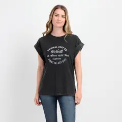 O'NEILL - POLERA MANGA CORTA ORIGINAL SURF NEGRO