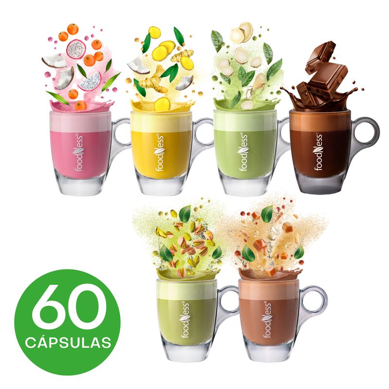 FOODNESS - Mix Encanto - 60 cápsulas Dolce Gusto compatibles