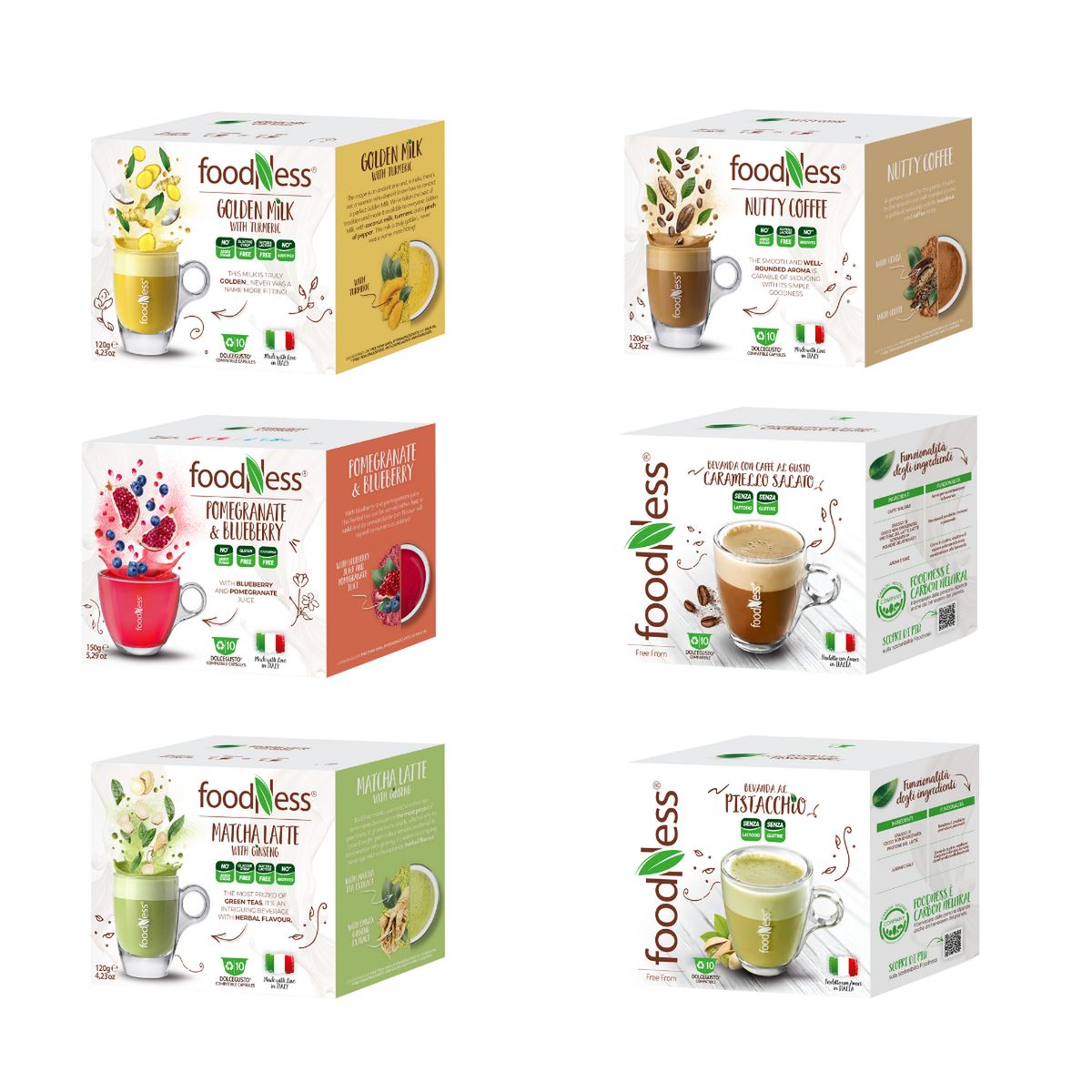 FOODNESS - Mix Sabores - 60 cápsulas compatibles