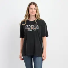 O'NEILL - POLERA MANGA CORTA FLOWER VINEZ NEGRO