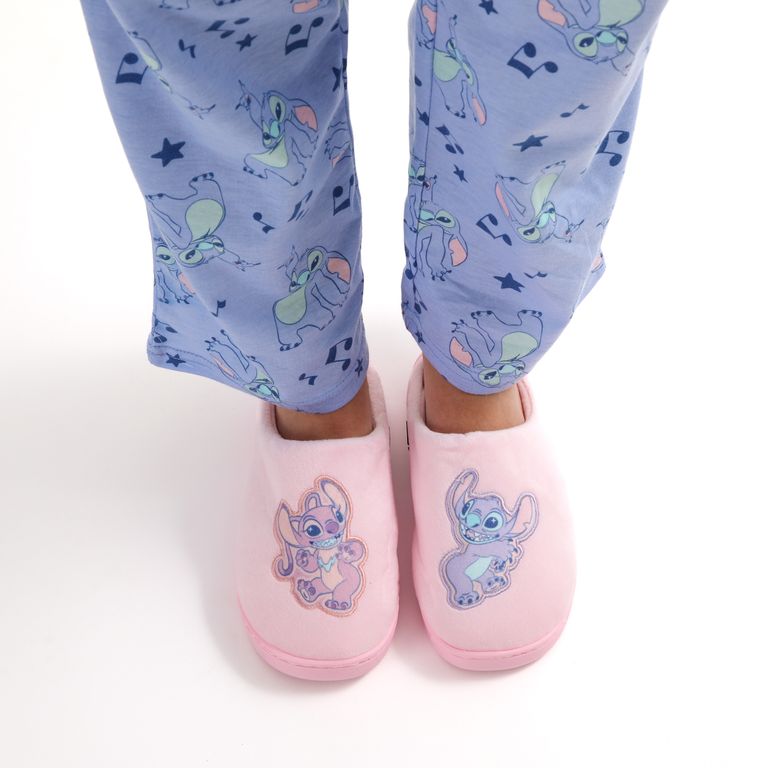 Pantufla Mujer Lilo & Stitch Friends Rosado