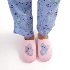DISNEY - Pantufla Mujer Lilo & Stitch Friends Rosado