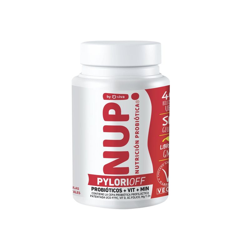 NUP - Probiótico Pylorioff 40 Billones x 30 caps, NUP
