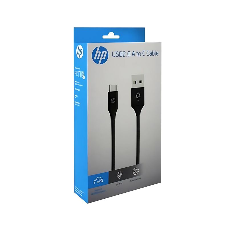 HP - Cable Usb 2.0 A Tipo C 2m Negro Hp Dhc-tc102 - SC