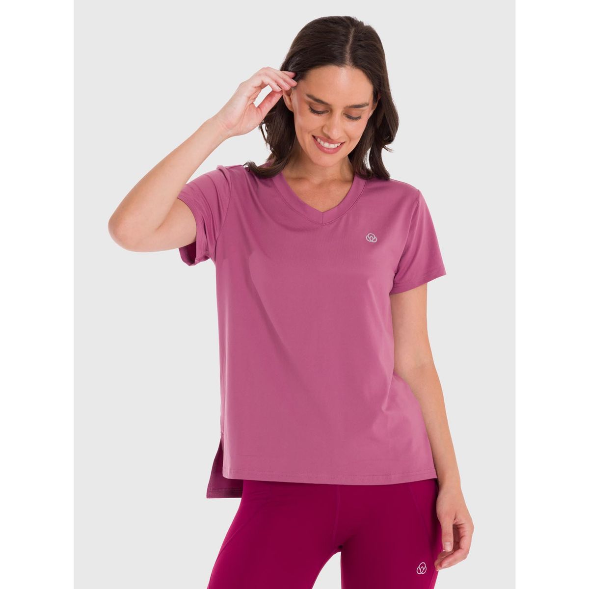 BSOUL - Polera Mujer V-Neck Rosada BSOUL