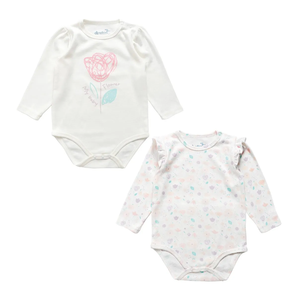 EXCEPTION - Pack 2 Body Bebé Niña