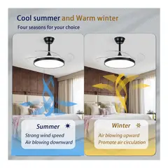 GENERICO - Plafon led con ventilador invisible integrado