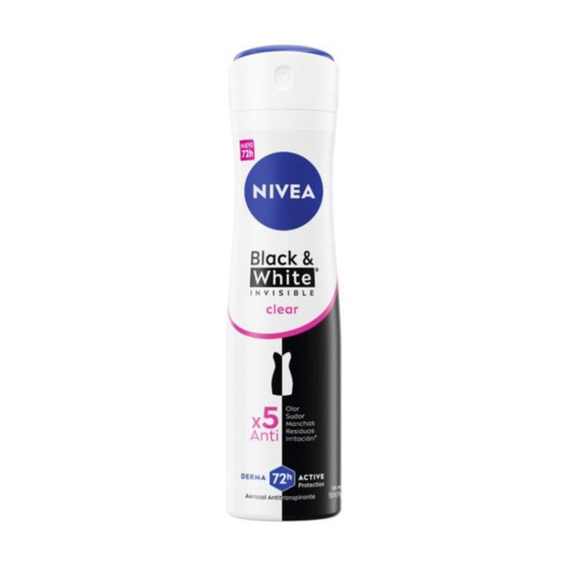 NIVEA - NIVEA DESODORANTE SPRAY INVISIBLE BLACK & WHITE 150ML