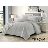 Edredon Ligero - Plumon de Verano Semiacolchado KING DIseño Gris