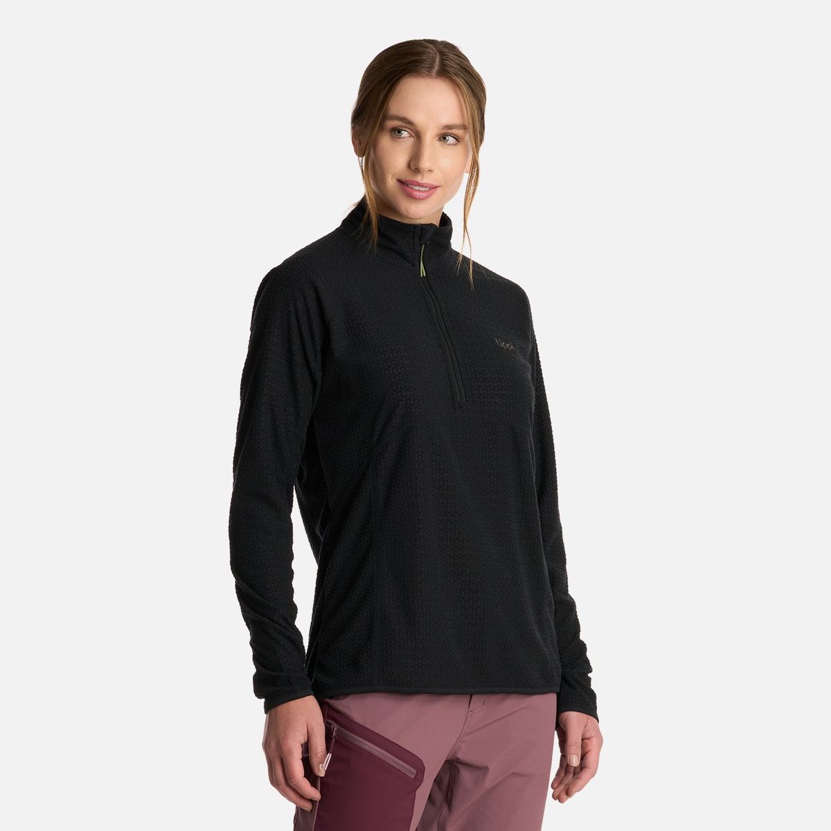 LIPPI - Polerón Mujer Jacaranda Nano-F 14 Zip Negro Lippi