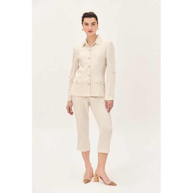 MA GRIFFE - Chaqueta Lineas Crudo Magriffe