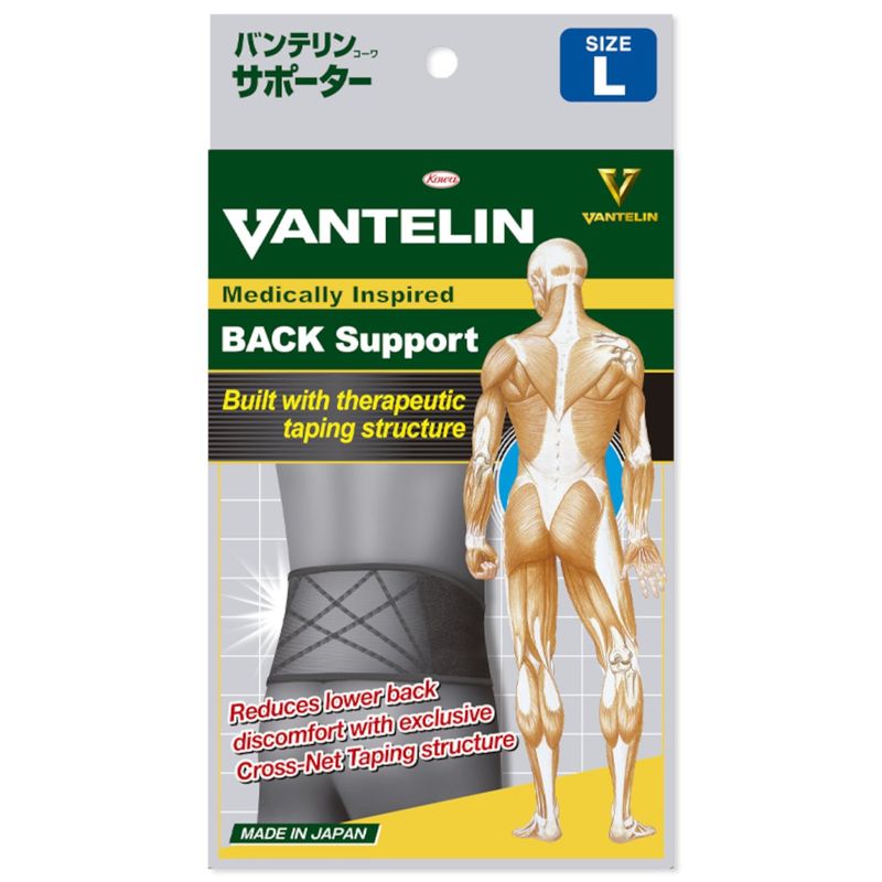 VANTELIN - Faja Lumbar Estabilizadora Vantelin L Negra