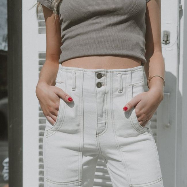 RUPHA - Pantalon Rupha Blanca Blanco