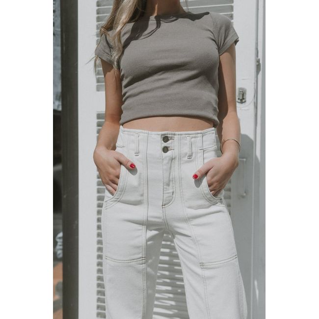 RUPHA - Pantalon Rupha Blanca Blanco