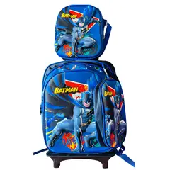 GENERICO - Set Mochila Con Ruedas 3 Piezas