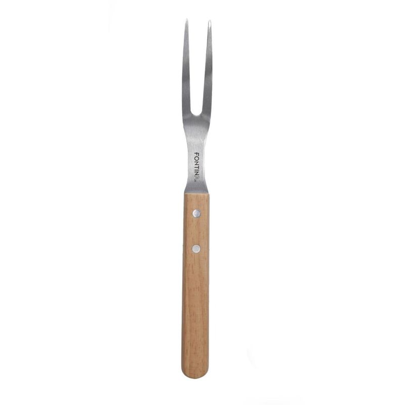 OEM - SET PARRILLERO 2 PIEZAS ACERO INOXIDABLE CUCHILLO + TRINCHO