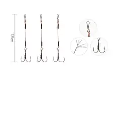GENERICO - Pack 3 Anzuelo de Pesca #8 3pcs