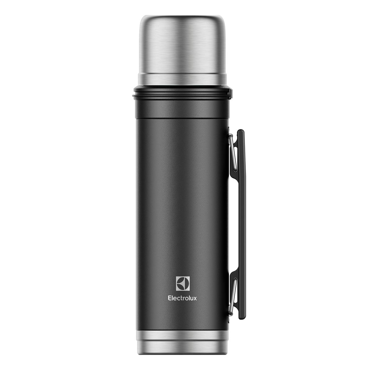 ELECTROLUX - Termo Acero Inoxidable Electrolux 1 Lt  Sense To Go Negro