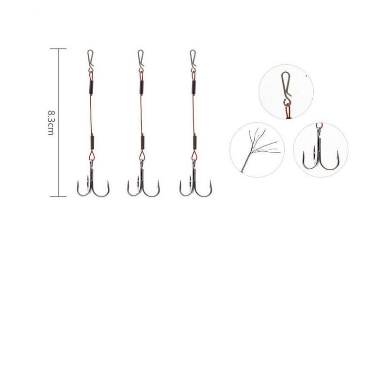 GENERICO - Pack 3 Anzuelo de Pesca #5 3pcs