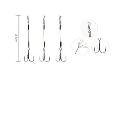 GENERICO - Pack 3 Anzuelo de Pesca #5 3pcs