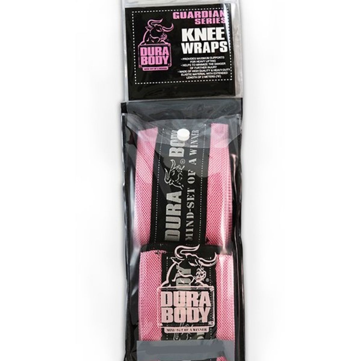 GENERICO - Rodilleras Levantamiento Pesas Durabody Knee Wraps Pink