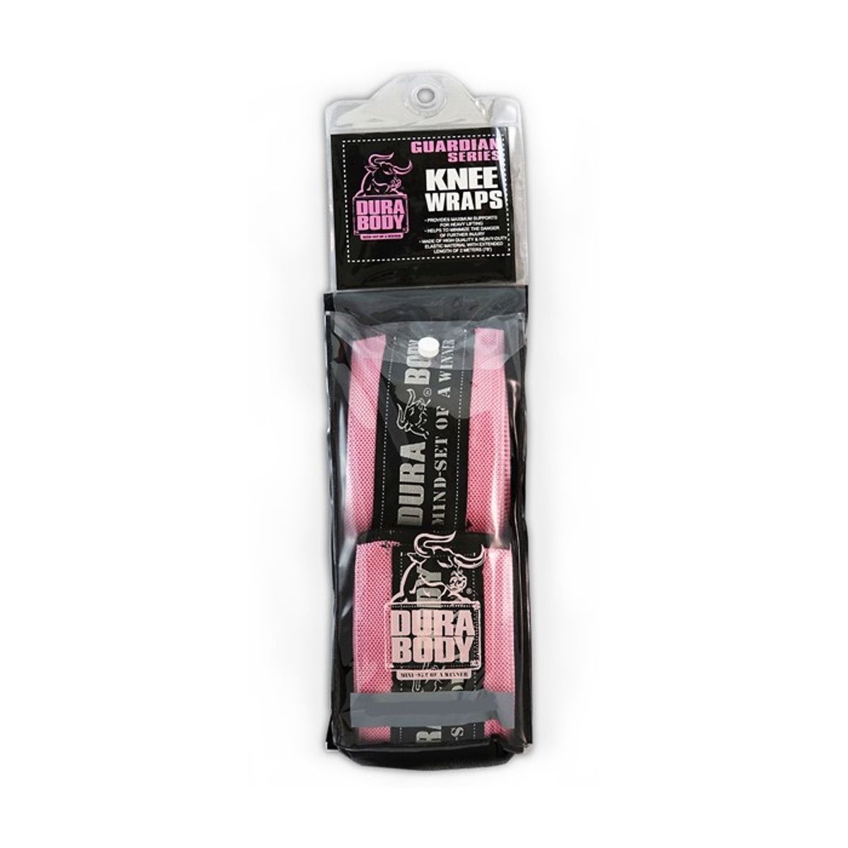 GENERICO - Rodilleras Levantamiento Pesas Durabody Knee Wraps Pink