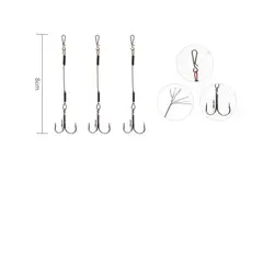 GENERICO - Pack 3 Anzuelo de Pesca # 7 3pcs