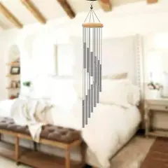 GENERICO - Campanas de Viento de Aluminio -12 Tubos - sonido Armónico