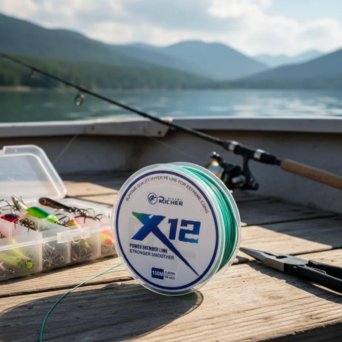 GENERICO - Línea De Pesca Trenzada X12 150m 045mm 392kg