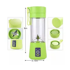 GENERICO - Licuadora Portátil Con baso para transportar color verde