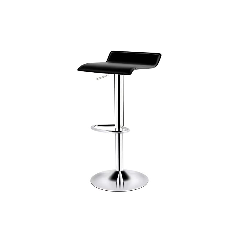 GENERICO - Pack x2 Silla Bar Altura Ajustable con Reposapiés Negro