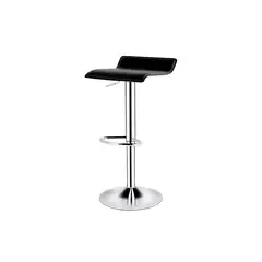 GENERICO - Pack x2 Silla Bar Altura Ajustable con Reposapiés Negro