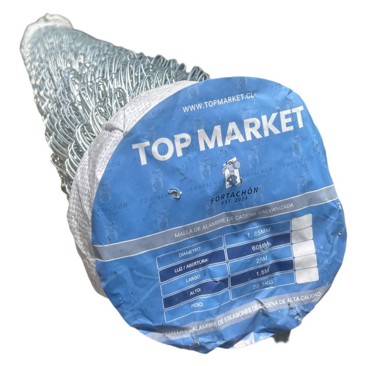 GENERICO - Malla Bizcocho Galvanizada 60mm 1,5 x 25Mt