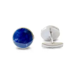 ANDREA COGGIOLA JOYAS - Colleras Círculos Lapislázuli Plata Fina 925