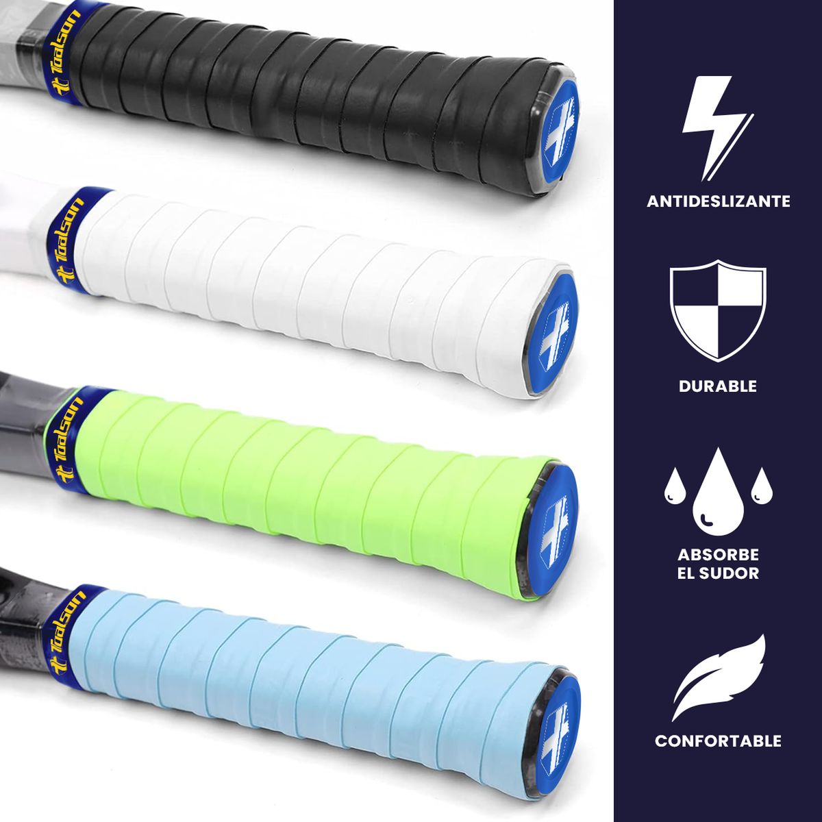 TOALSON - Caramelera Toalson Grips de Tenis Color Surtido- 72 Unidades