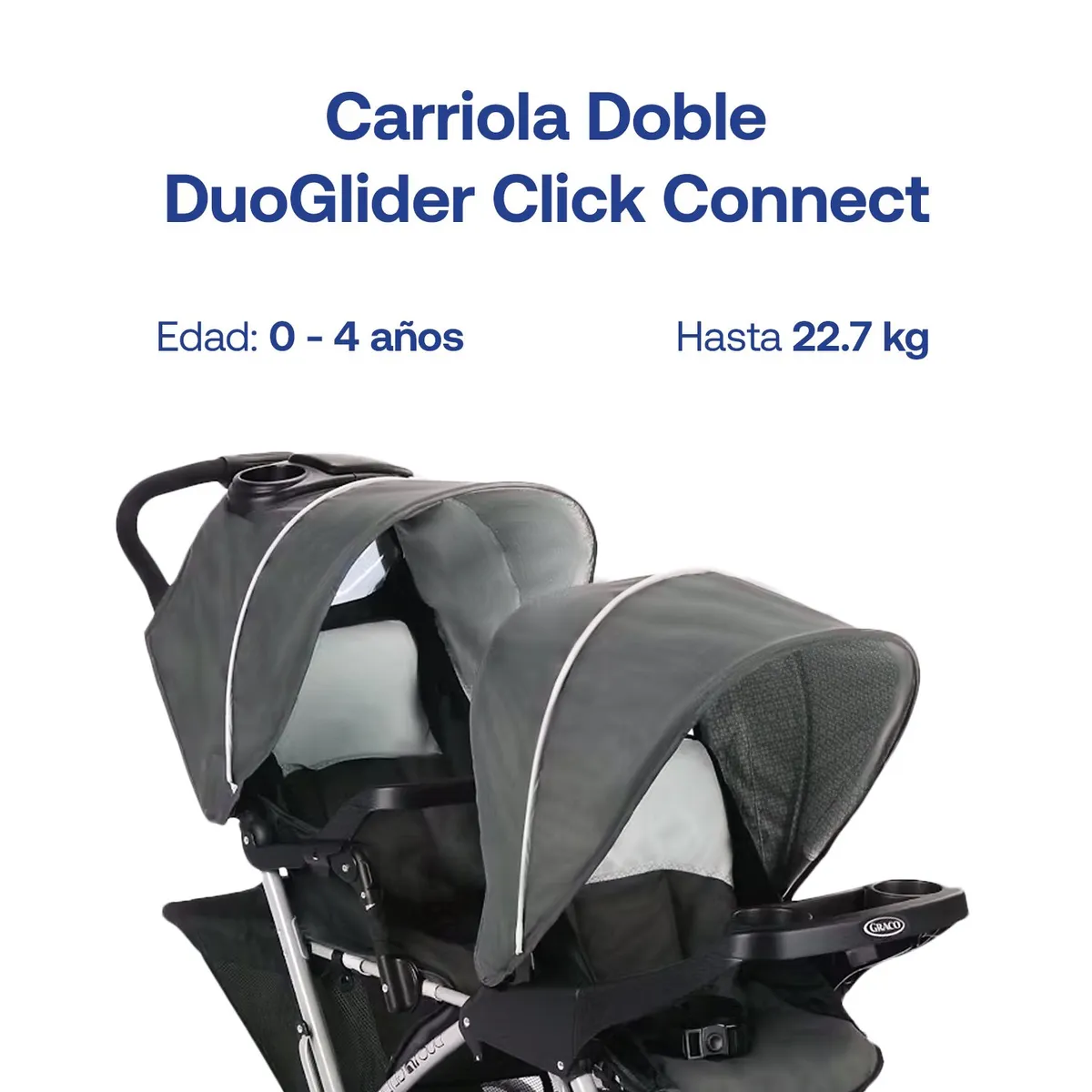 GRACO - Coche DuoGlider Click Connect Glacier Graco