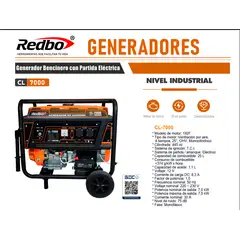REDBO - Generador Bencinero con Partida Eléctrica CL-7000