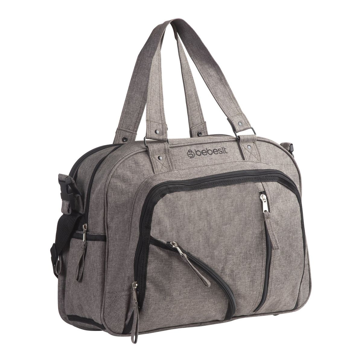 BEBESIT - Bolso Maternal Mudador Pañalera Bebesit Melange - Gris