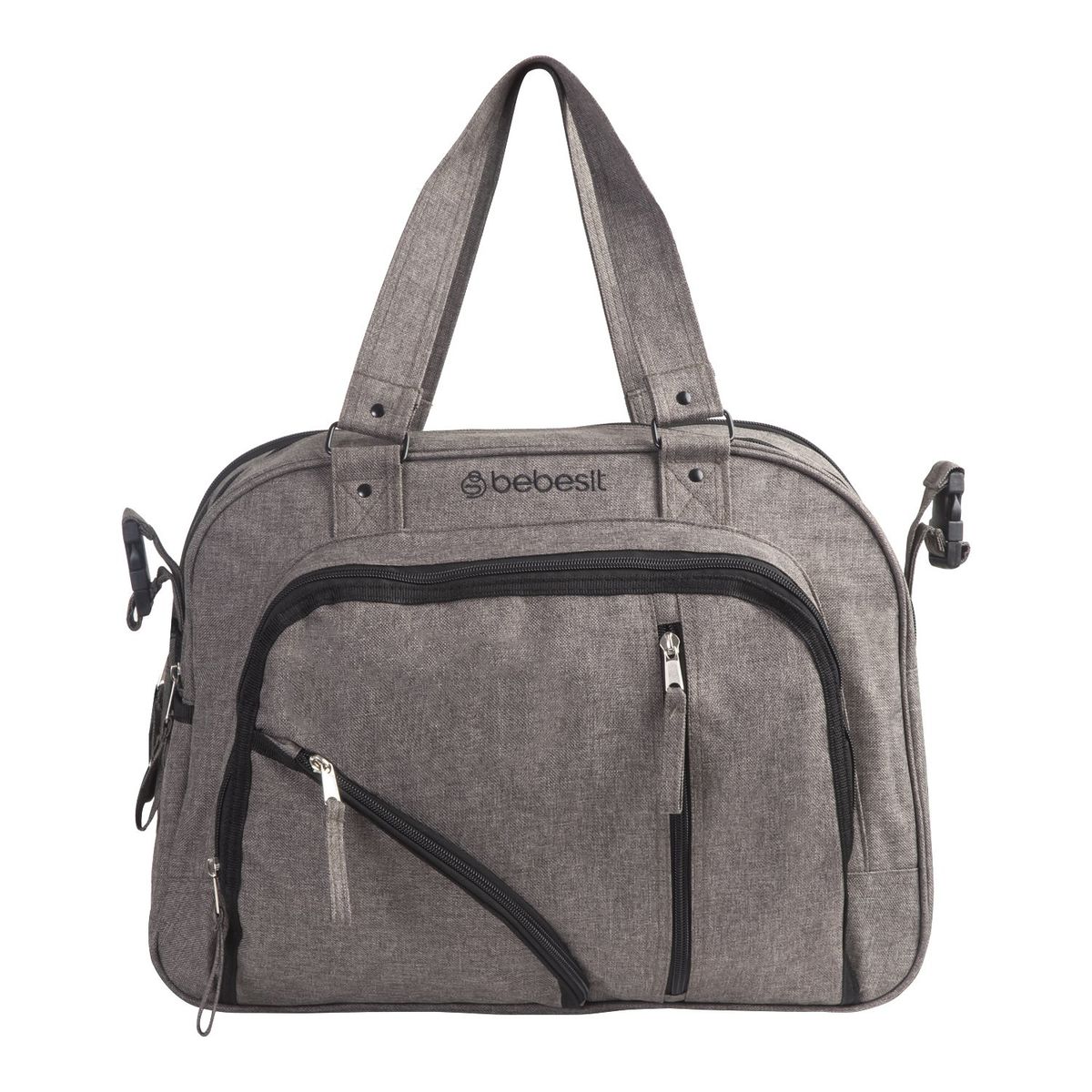 BEBESIT - Bolso Maternal Mudador Pañalera Bebesit Melange - Gris