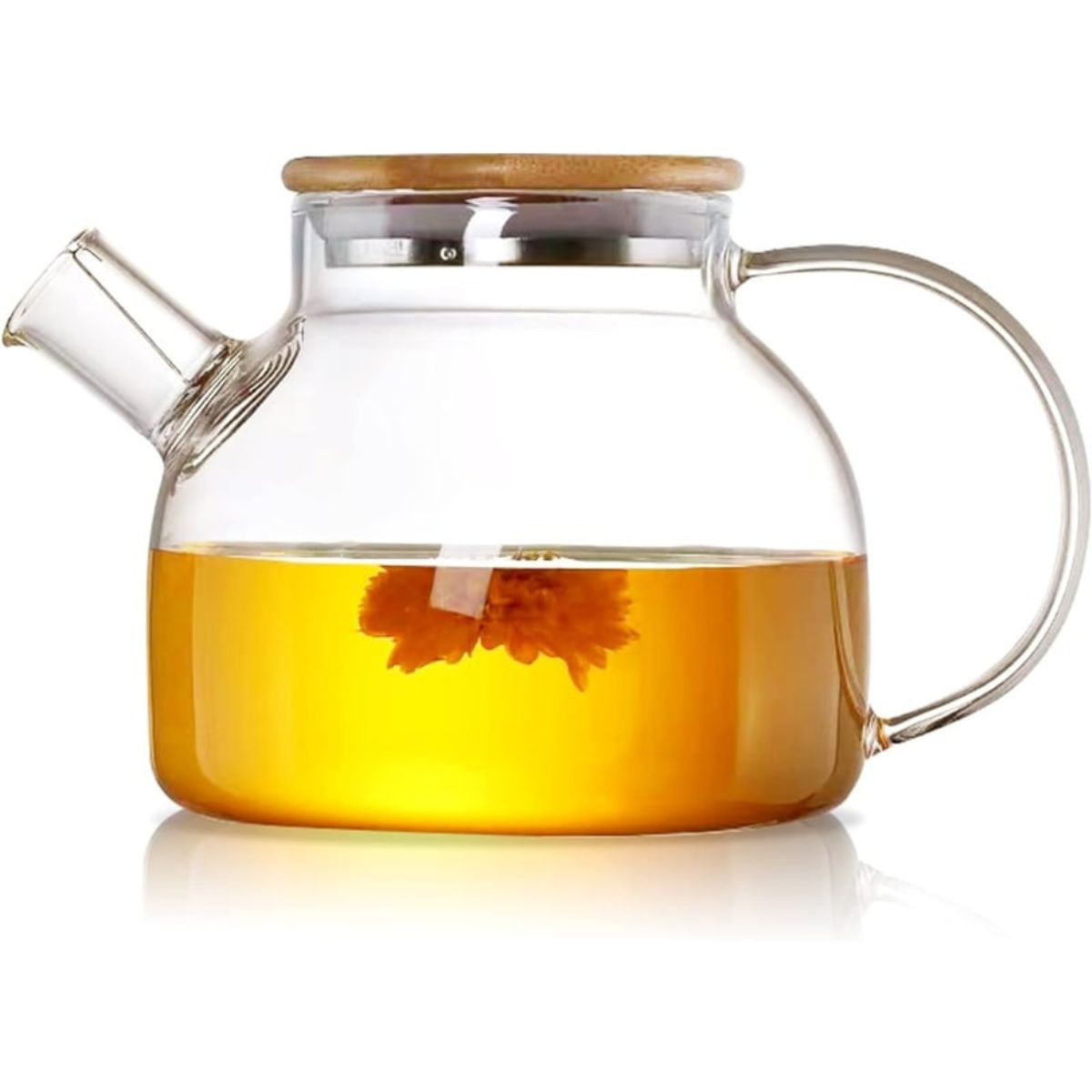 GENERICO - Tetera de Vidrio 1 Litro Resistente al fuego